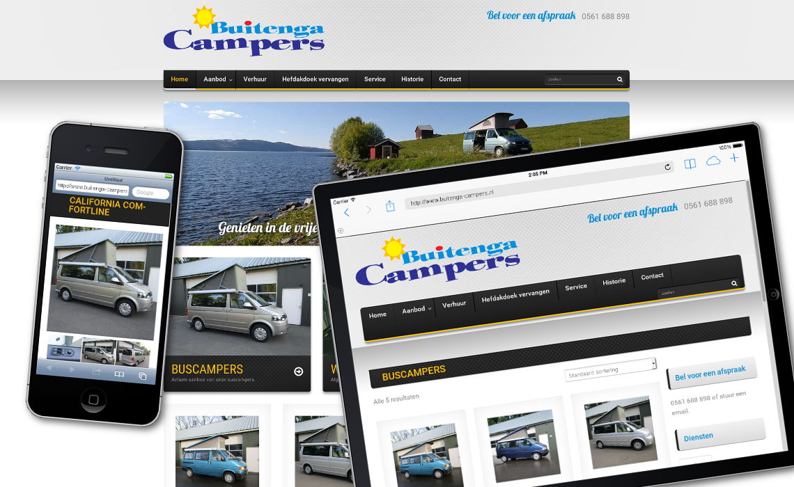 Webshop buitenga campers.nl