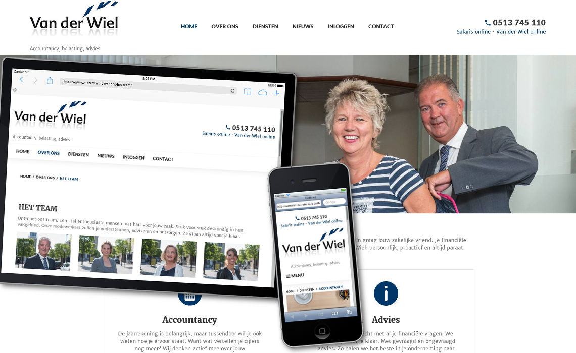 Website van der wiel.nl
