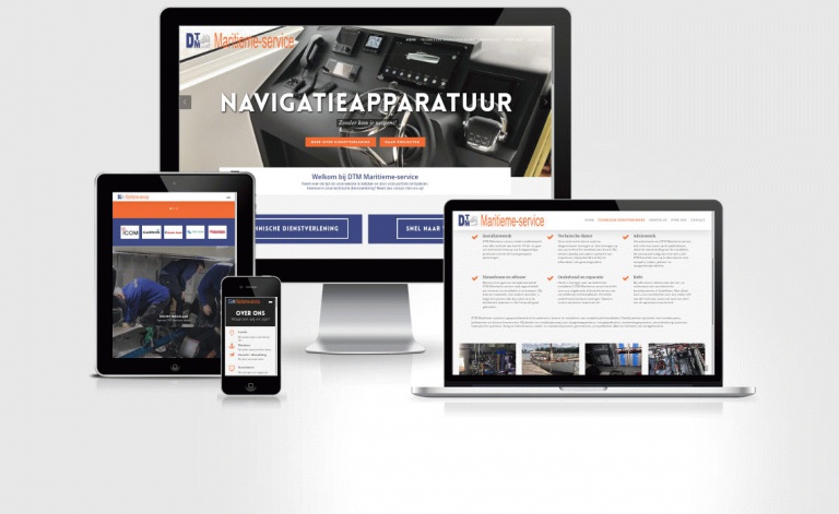 Voorbeeld website dtmjachtservice.nl